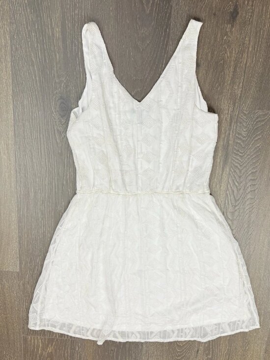 GAP sheer White Midi Dress Size Large Cottagecore Summer - Picture 2 of 5
